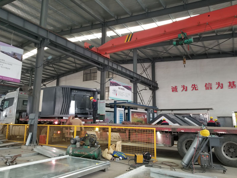 榮大公交候車(chē)亭廠家發(fā)往廣東的智能候車(chē)亭發(fā)貨記錄