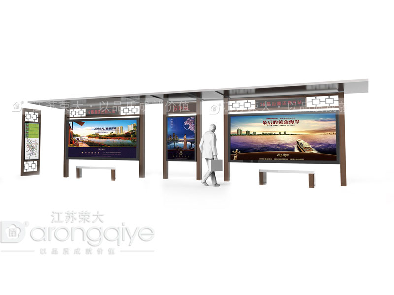 仿古公交候車亭如何設計才能有時代感配圖二